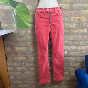 RAG & BONE ~ Velvet Pink Coral Skinny Jeans Pants